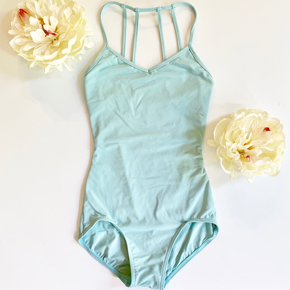 Exclusive Capezio Diamond Mock Halter Leotard - Picture 2 of 8